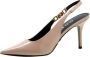 Guess Lak Slingback Leren Hoge Hakken Pink Dames - Thumbnail 5
