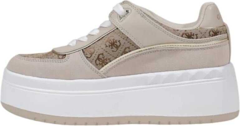 Guess Lente Zomer Dames Sneakers Collectie Beige Dames