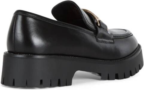 Guess Leren Track Sole Mocassin Black Dames