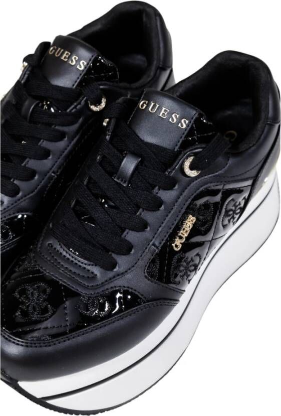 Guess Moderne platform sneakers met metalen inzetstukken