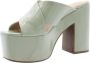 Guess Stijlvolle Hoge Hak Sandalen Green Dames - Thumbnail 3