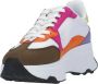 Guess Gekleurde Leren Sneakers met Ronde Neus Multicolor Dames - Thumbnail 6