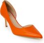 Guess Elegante Oranje Leren Stiletto Pumps Orange Dames - Thumbnail 2