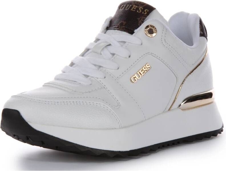 Guess Peony White Gold Sneakers