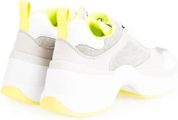 Guess Platform Sneakers met Fonkelende Details Wit Dames