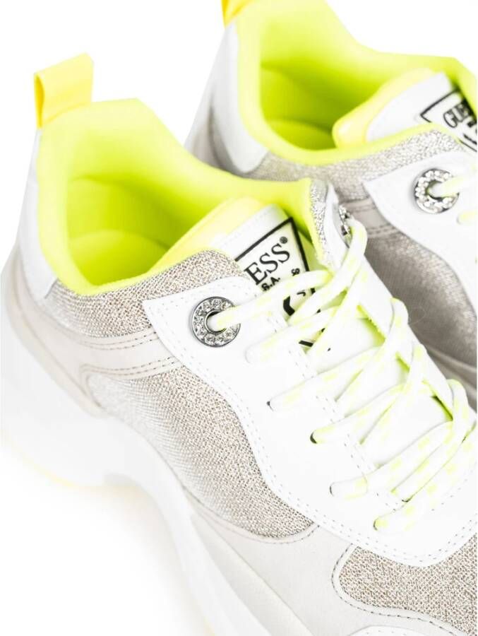 Guess Platform Sneakers met Fonkelende Details Wit Dames