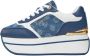 Guess Platform Sneakers met Marineblauw Logo Print Multicolor Dames - Thumbnail 3