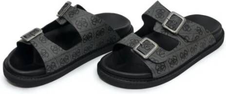 Guess Platte sandalen Zwart Heren