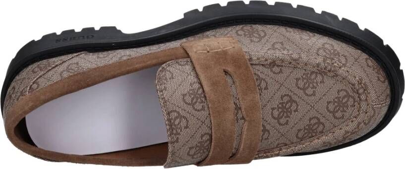 Guess Monogram Mocassins Logopatroon Brown Heren - Foto 2