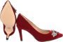 Guess Zwarte Fluweel Hoge Hakken Zwarte Fluwelen Hakken Red Black Dames - Thumbnail 2