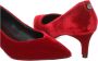 Guess Rode Velvet Puntige Hakken Red Dames - Thumbnail 2