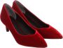 Guess Rode Velvet Puntige Hakken Red Dames - Thumbnail 3