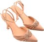 Guess Satijnen Sandalen met Enkelbandje Beige Dames - Thumbnail 7