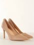 Guess Leren Stiletto Pumps met Logo Plaque Beige Dames - Thumbnail 5