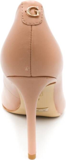 Guess Verhoog je stijl met leren pumps Beige Dames