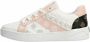 Guess Dames Roxo Lage Sneaker in Wit Roze Ecopelle Meerkleurig Dames - Thumbnail 4