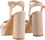 Guess Verhoog je zomerse stijl met leren hoge hak sandalen Roze Dames - Thumbnail 5