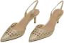 Guess Beige Pointed Toe Pumps met Gesp Strik Beige Dames - Thumbnail 4