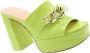 Guess Stijlvolle Hakken Muiltjes Groen Dames - Thumbnail 13