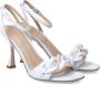 Guess Wit Leren Enkelband Sandaal White Dames - Thumbnail 7