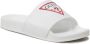 Guess Iconische Logo Sliders Platte Schoenen White Heren - Thumbnail 4