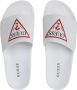 Guess Iconische Logo Sliders Platte Schoenen White Heren - Thumbnail 6