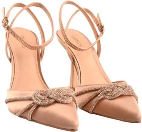 Guess Sierlijke Satijnen Hakken Pink Dames
