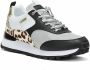 GUESS Selvie2 leren sneakers met panterprint zwart multi - Thumbnail 14