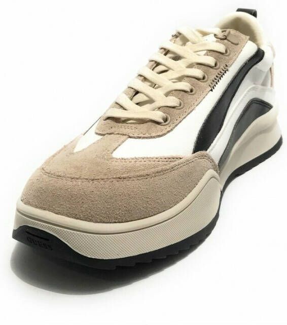 Guess Sneakers Monte in leather in Us22Gu03 FM5Monele12 Wit Heren