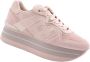 Guess Roze Leren Wedge Sneaker Harinna Roze Dames - Thumbnail 14