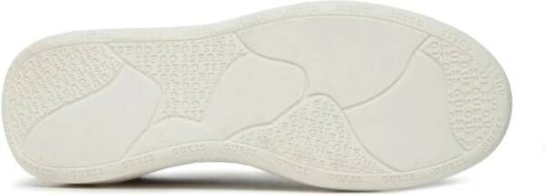 Guess Witte Bruine Leren Vibo Sneaker White Heren - Foto 14