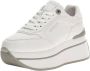 Guess Witte PU Sneakers Flpcamfal12 White Dames - Thumbnail 4
