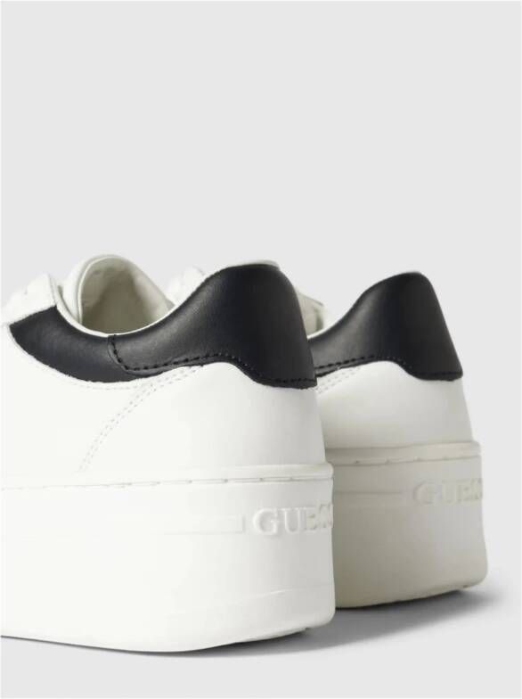 Guess Witte Leren Sneakers voor Dames Wit Dames