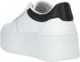 Guess Witte en zwarte leren schoenen met logo details White Dames - Thumbnail 10