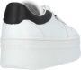 Guess Witte en zwarte leren schoenen met logo details White Dames - Thumbnail 11
