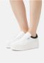 Guess Witte en zwarte leren schoenen met logo details White Dames - Thumbnail 13