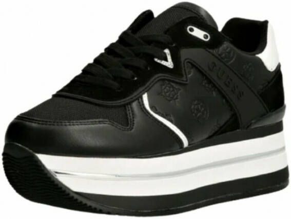 Guess Sneakers Zep Harinna Pelle 4G Logo D23Gu26 Fl7Harfal12 Zwart Dames