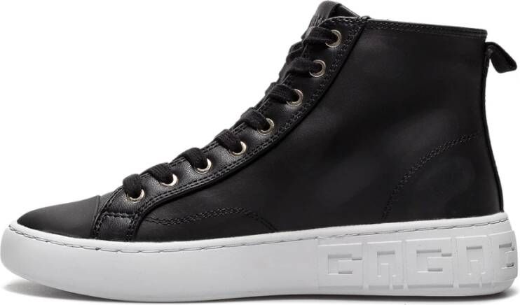 Guess Leren Sneakers met 4cm Hak Zwart Dames