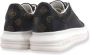 Guess Dames Sneakers Vibo van leer zwart bruin Wit Dames - Thumbnail 14