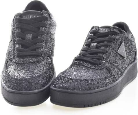 Guess Laag uitgesneden Geperforeerde Sneakers Zwart Dames