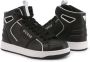 Guess Zwarte leren sneakers met metalen details Black Dames - Thumbnail 3