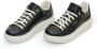 Guess Dames Sneakers Vibo van leer zwart bruin Wit Dames - Thumbnail 13