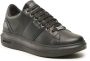 Guess Heren Vibo Carryover Leren Sneakers Black Heren - Thumbnail 14