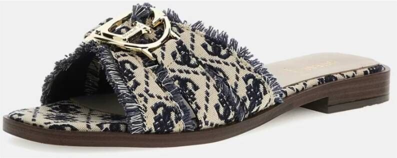 Guess Stijlvolle Blauwe Slippers Dames Multicolor Dames