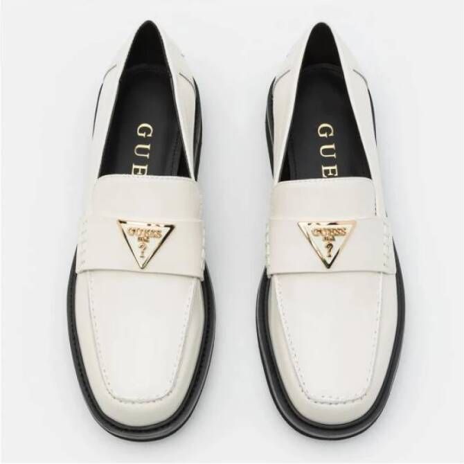 Guess Stijlvolle Mocassins voor Mannen en Vrouwen White Dames