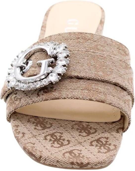 Guess Stijlvolle Muiltje Jolientje Beige Dames