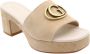 Guess Beige Suède Plateau Blokhak Sandalen Beige Dames - Thumbnail 22