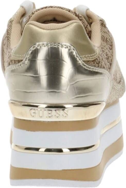 Guess Stijlvolle Sneakers voor Mannen en Vrouwen Beige Dames