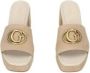 Guess Bruine Suede Platform Sandalen Beige Dames - Thumbnail 8