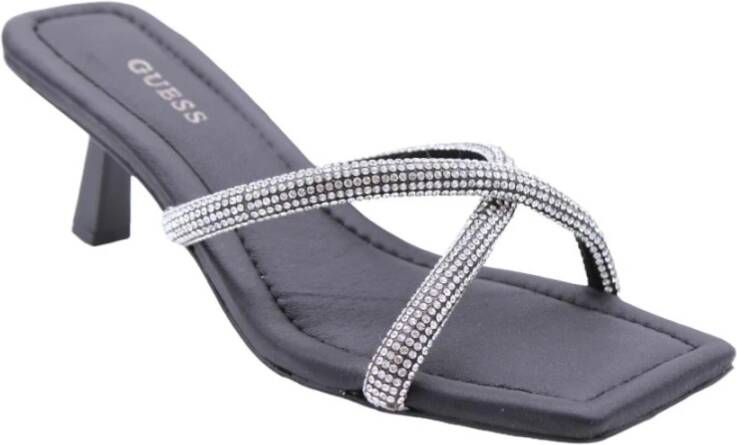 Guess Teenslippers Sliders Zwart Dames